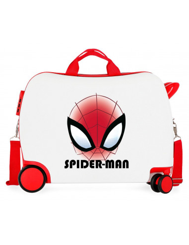 MALETA INF.ABS 4R. (2 MULTI) SPIDERMAN AUTHENTIC BLANCO